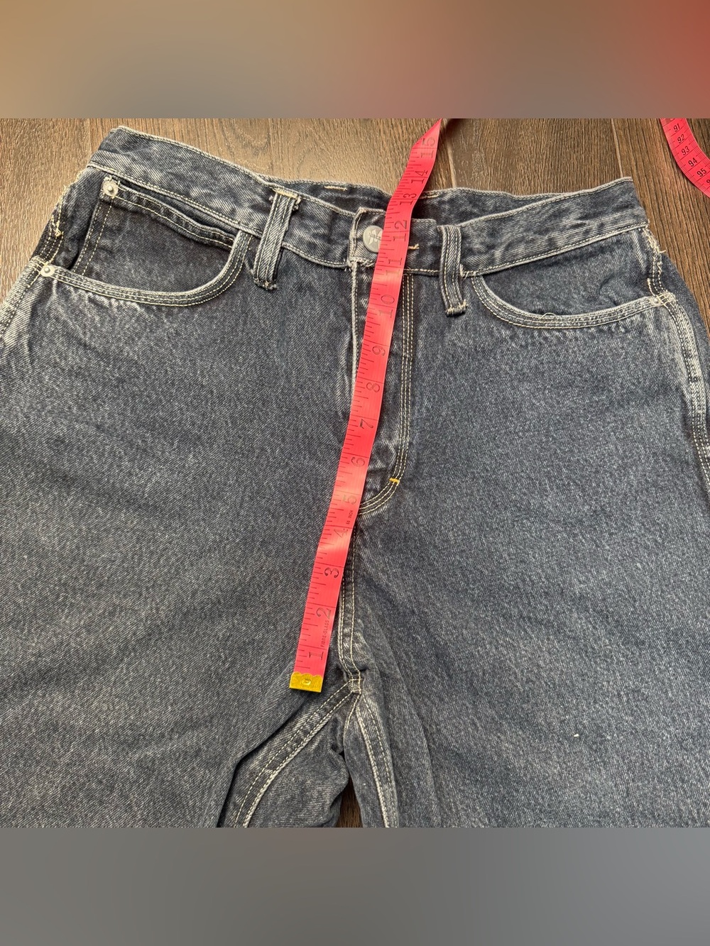 Mecca USA Dark‎ Blue Straight-Leg Wide Men’s Jeans Baggy - Picture 4 of 6